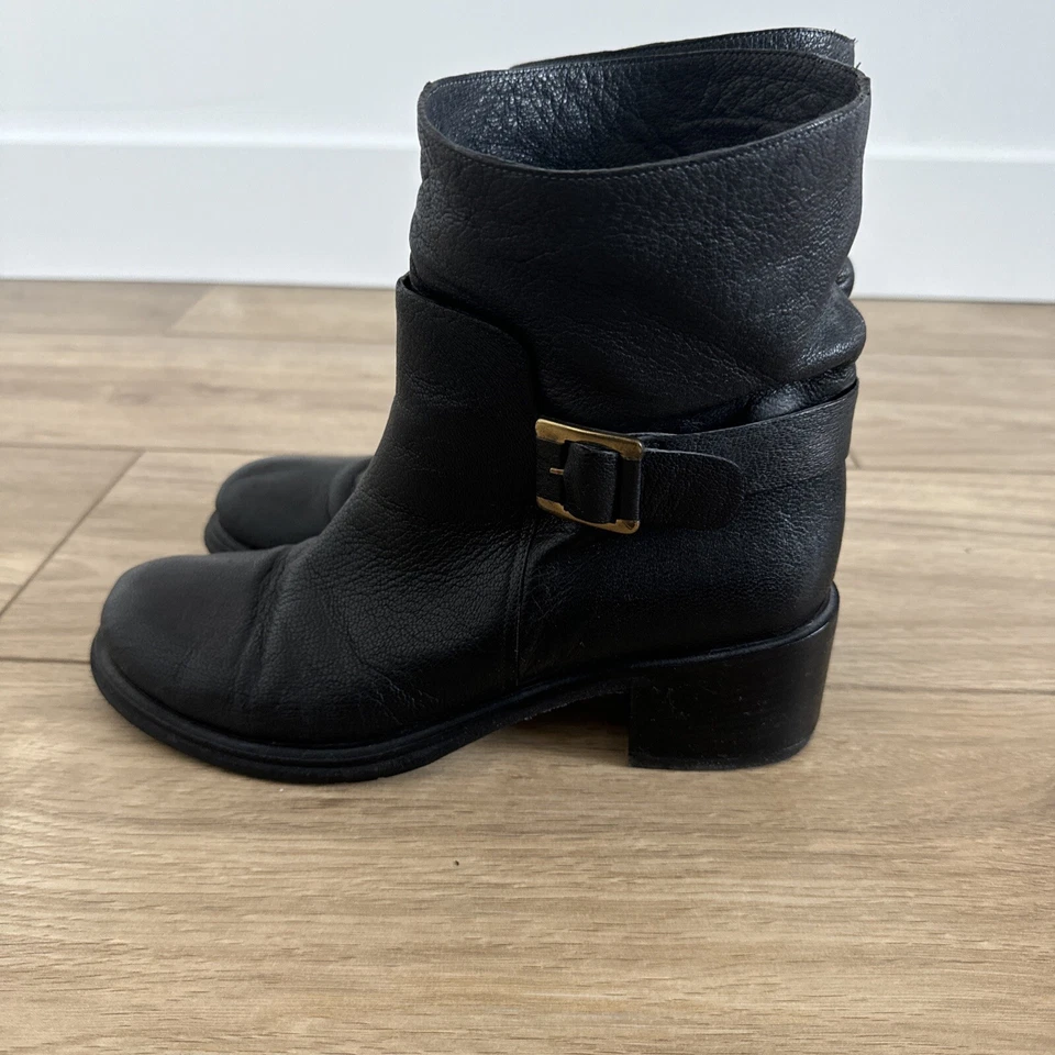 Botas de motociclista de diseño de lujo Roberto Del Carlo talla 38,5 de Italia Foto 4 de 4