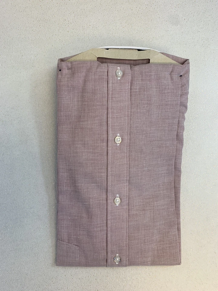 Camisa de vestir Excello vintage años 70 para hombre 15 manga corta cuello blanco nueva Foto 2 de 4