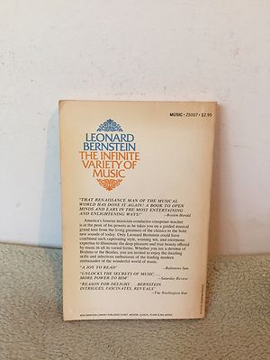 The Infinite Variety of Music by Leonard Bernstein (1970) PB | eBay