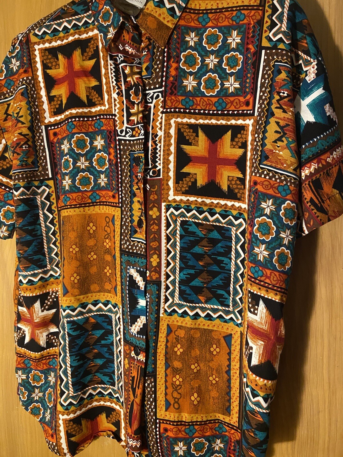 Abstract Aztec Southwestern Pattern Colorful Butt… - image 5