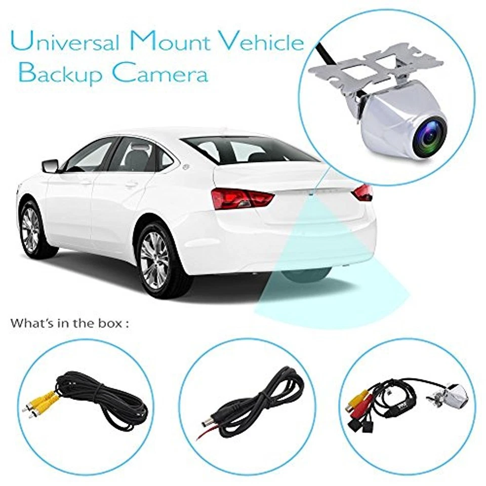 Pyle PLCM2720 Compact Rear View Backup Camera Front or Rear Mountable - Image 4 of 4