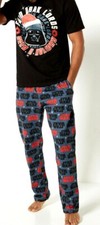 New Mens Disney Star Wars Christmas Lounge Set Black Size 2XL