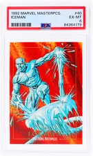1992 Marvel Masterpieces Iceman #40 PSA 6
