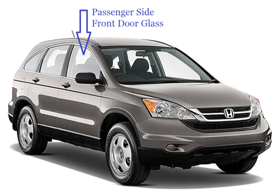 Fits Honda CR-V 4 2007-2011 DR SUV Passenger Side Right Front Door Window Glass Foto 2 de 2