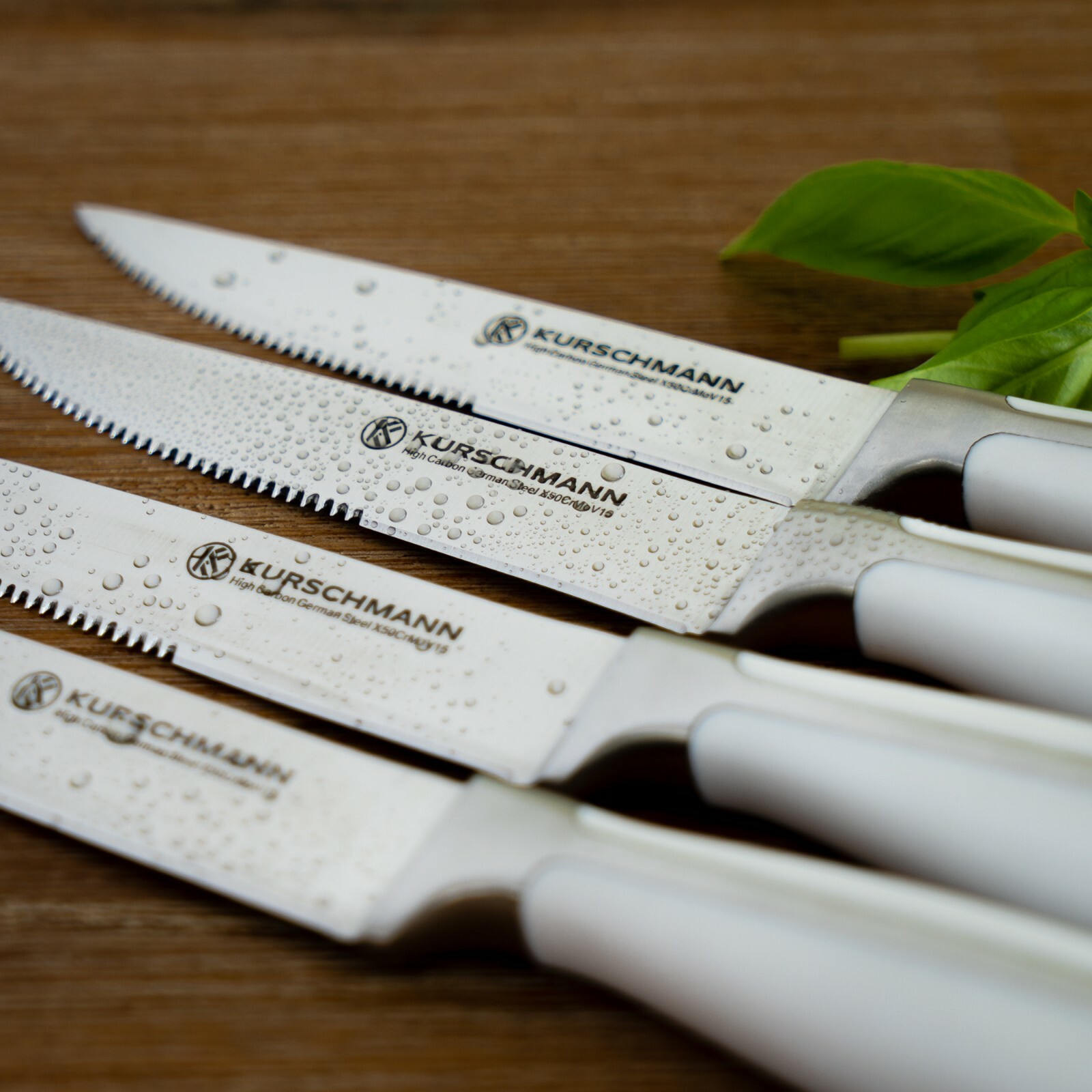 Kurschmann white steak knife set of 4 in a gift box eBay