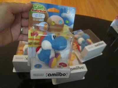 LIGHT BLUE YARN YOSHI AMIIBO Yoshi's Woolly World NINTENDO SWITCH 3DS WII U