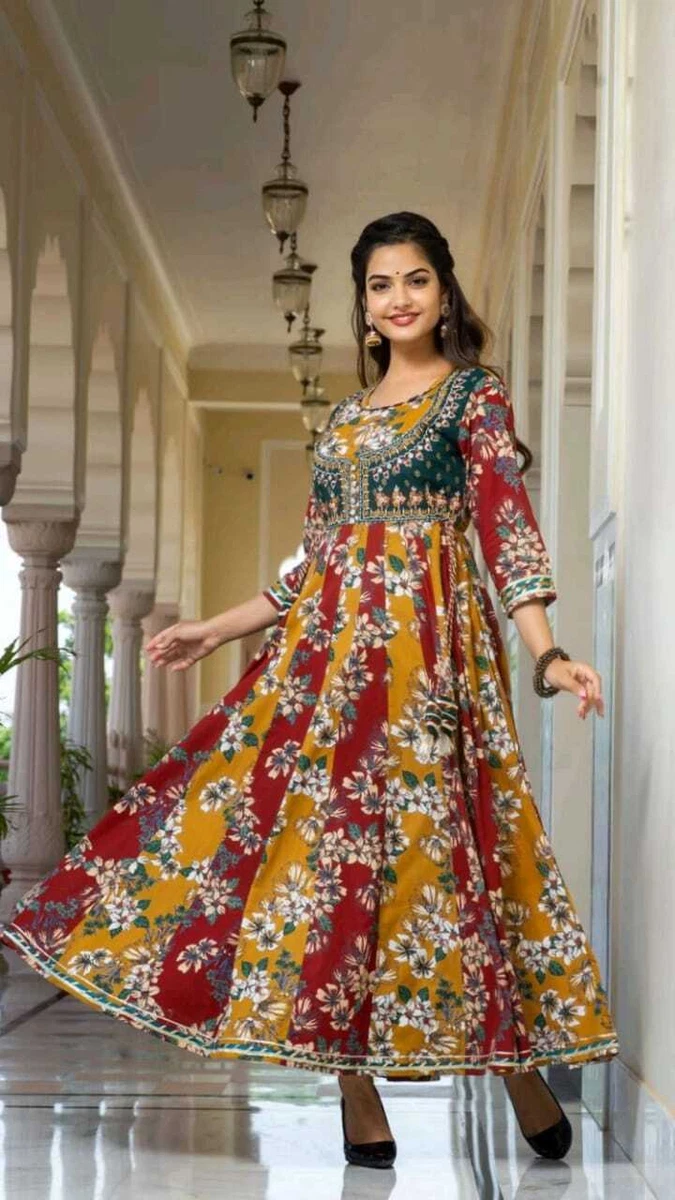 Indian Pakistani Women Girl Partywear Dress Kurta Kurti Ethnic