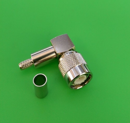 (150 PACKS)TNC Male Right Angle Crimp Type RG58 RG142 LMR195 Connector