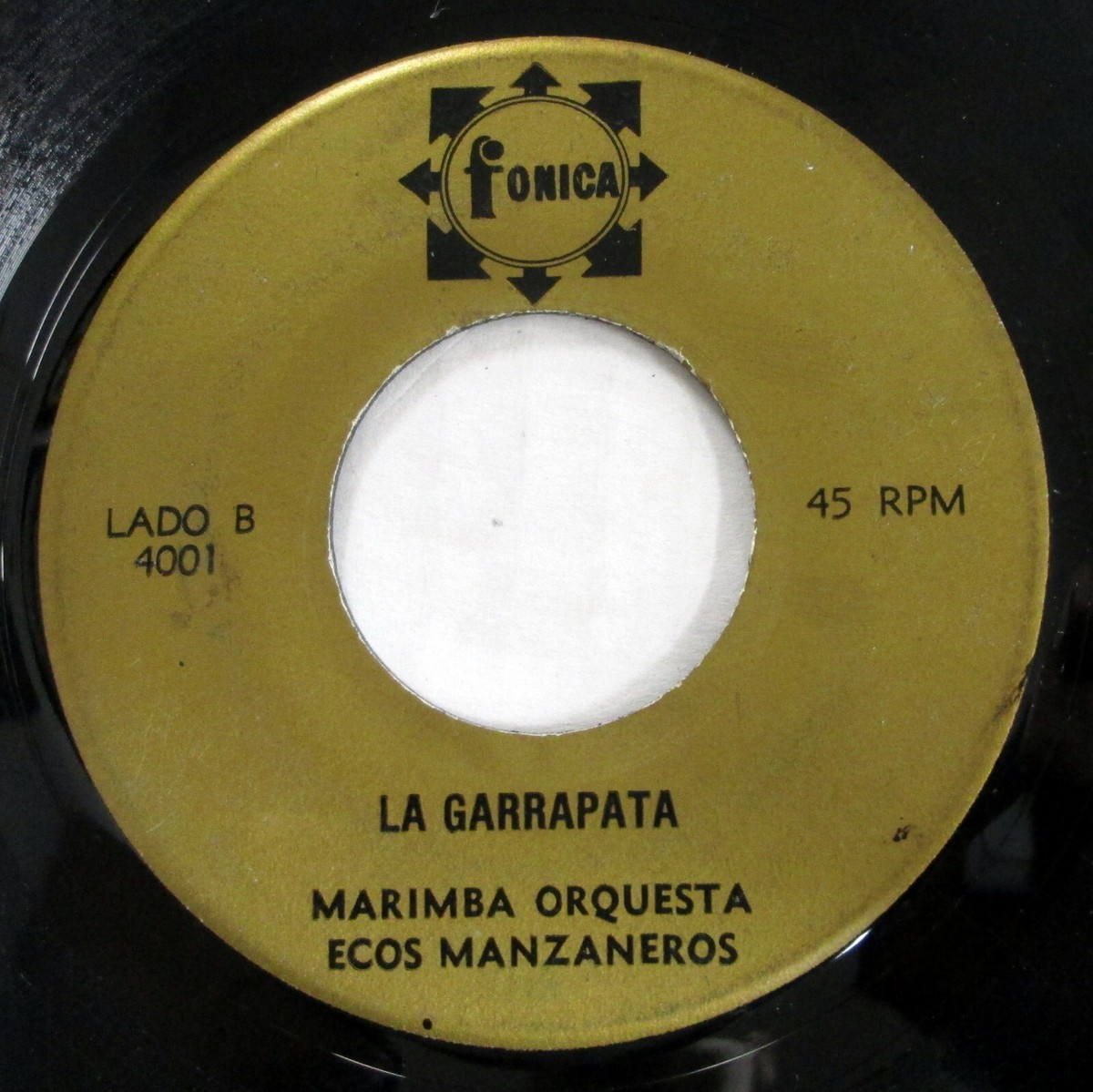 MARIMBA ORQUESTA ECOS MANZANEROS 45 El Cuartetazo / Garrapata on