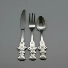 Oneida Stainless Flatware - PILLSBURY DOUGHBOY -  3pc Youth / Child Set New