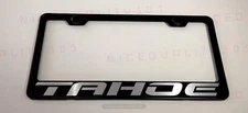 Tahoe Stainless Steel  Black Finished License Plate Frame Holder