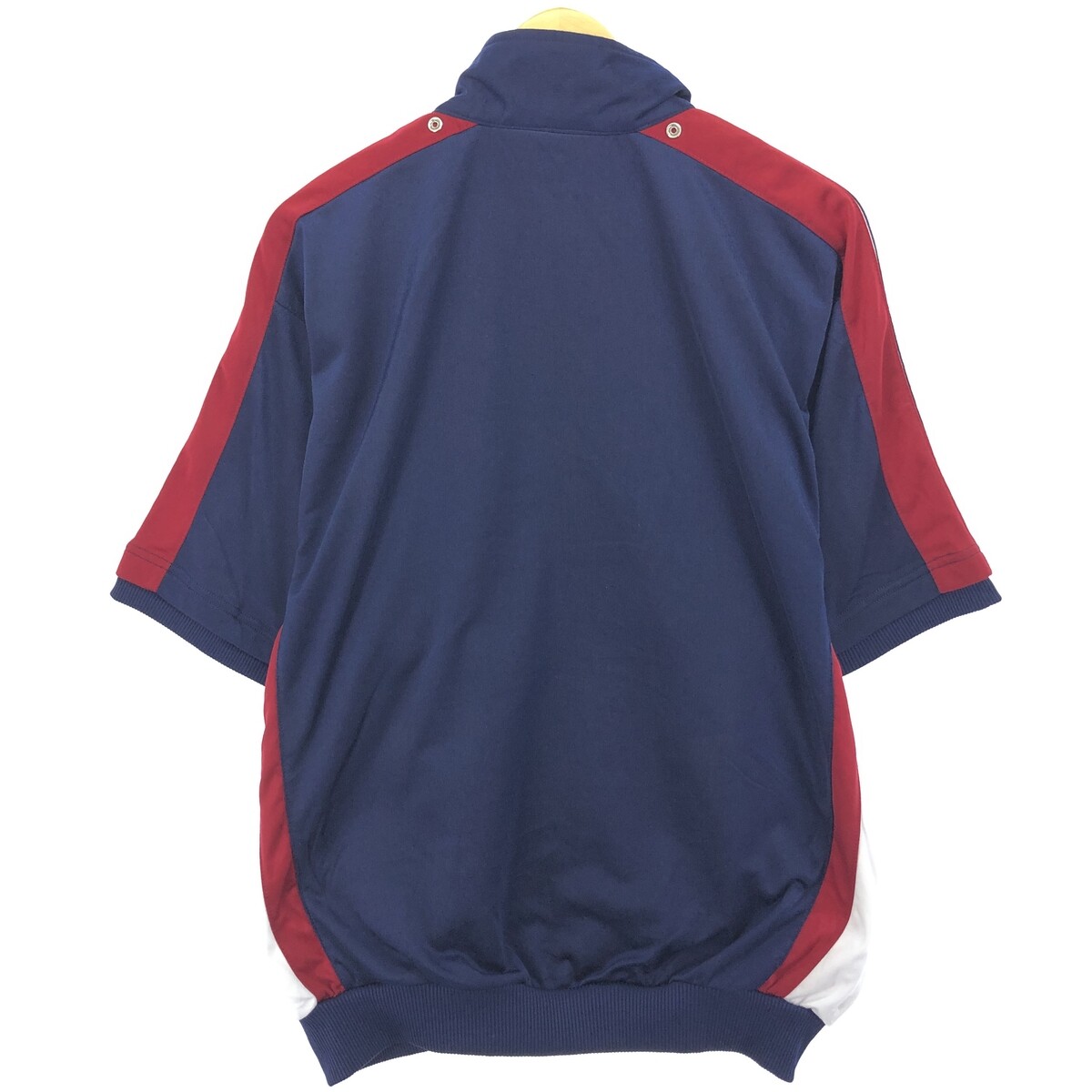 80'S Adidas short sleeve track jacket, men's M size, vintage