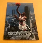1997 METAL UNIVERSE BASKETBALL 23 CARD MICHAEL JORDAN SLAMMIN OVER CHICAGO