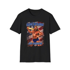 HOT!! Hacksaw Jim Duggan wrestling graphic T-Shirt 2D