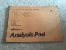 National Brand Analysis Pad 13 Columns 48 Sheet 11  x16 3/8  Lithographed Lined