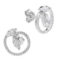Trendor Schmuck Damen Ohrringe 925 Silber Ohrstecker 15148
