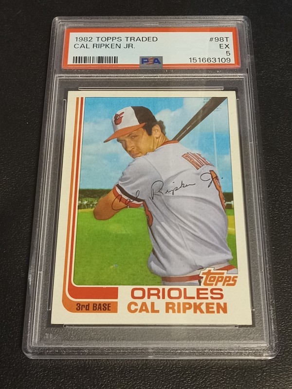 1982 Topps Traded Cal Ripken Jr. RC #98T PSA 5 EX Baltimore Orioles HOF