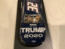 COREY LAJOIE AUTOGRAPHED 2020 FORD MUSTANG TRUMP PENCE DIECAST & CARD