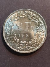 Schweiz - 2 Franken - 1961 - Silber