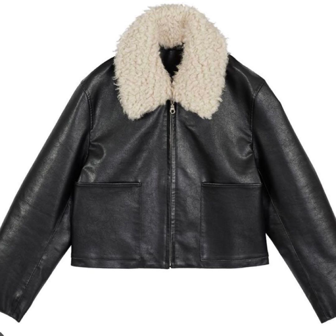 Ameri 2WAY COMPACT FAKE LEATHER JACKET - image 1