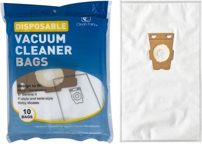 10 Pack HEPA Vacuum Bags Style F For Kirby Avalir Sentria I II G10 G10D