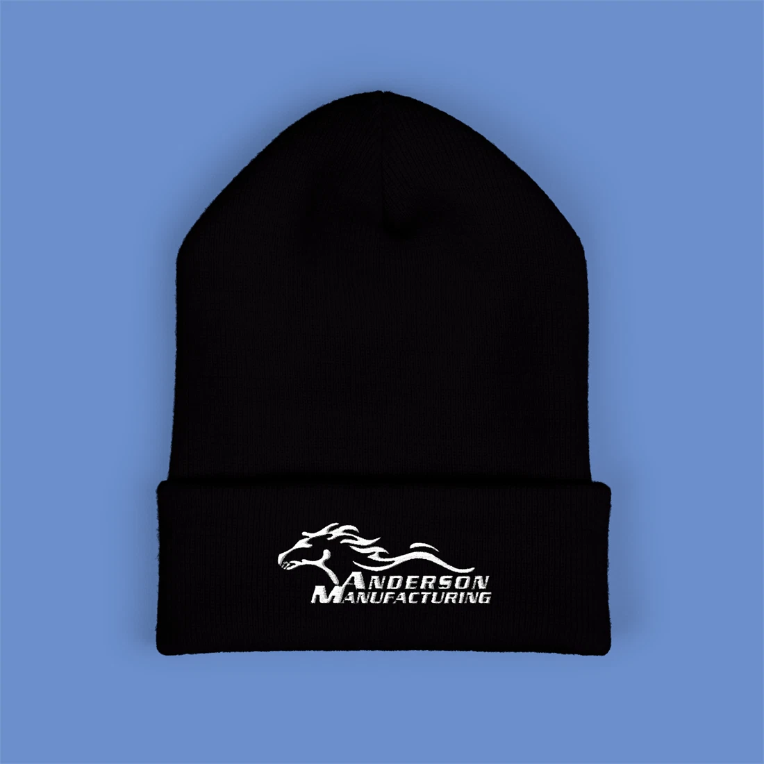Anderson Manufacturing Guns Firearms Embroidered Classic Winter Black Beanie Hat