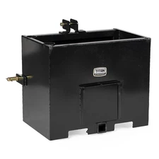 Titan Attachments 3 Point Black Ballast Box Fits Cat 2 Tractors, Rated 1100 LB