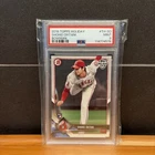 PSA 9 Shohei Ohtani Rookie 2018 Topps Bowman Holiday No. TH-SO Dodgers MVP