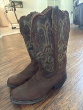 Justin Women's Cowboy Boots Style 4606 Cognac Leather