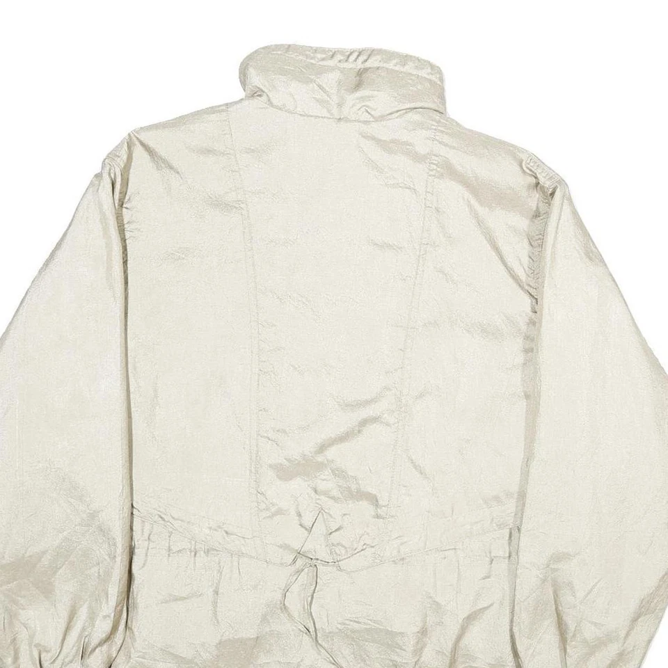 CURRENT SEEN Womens Cream Zip Jacket L Polyester Plain Lightweight Stylish - Image 4 of 4