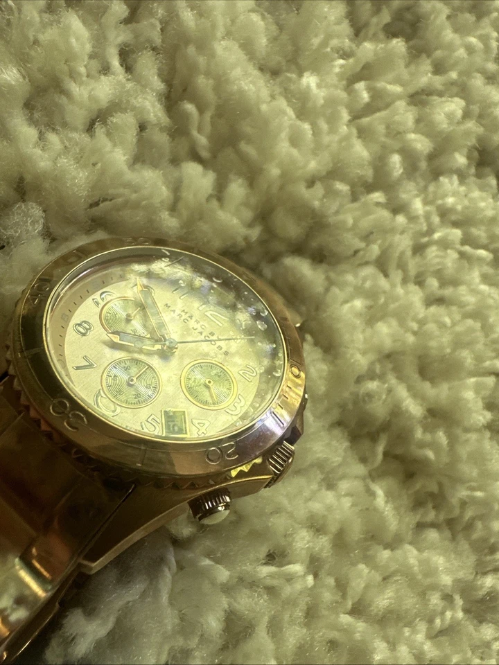 Marc by Marc Jacobs Womens Rock Chronograph Watch Rose Gold MBM3156 - Image 2 of 4