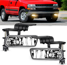 Fog Lights 1999-02 Chevy Silverado 1500 2500 3500 2000-06 Suburban Tahoe Clear