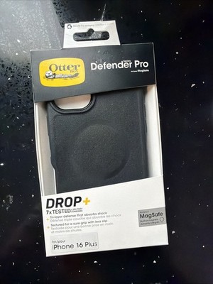 OtterBox iPhone 16 Plus Defender Pro Series Case with MagSafe - Black: Plastic,