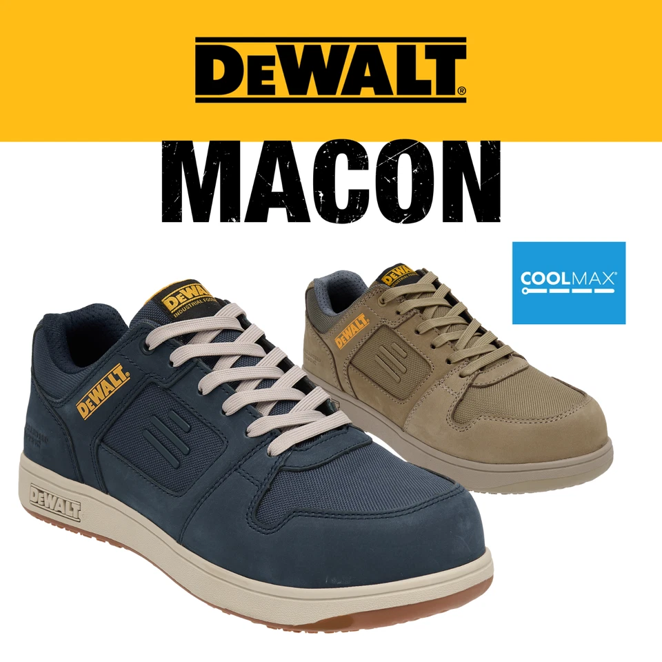 DEWALT Macon Men's Safety Trainer Shoes Composite Toe Lightweight Work Footwear - Image 1 of 1