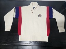 Vintage Polo Ralph Lauren Snowbeach Stadium Usa P Wing Rare 1992 Sweater Size M