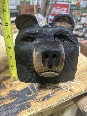 Bear Carving Blackbear Bust Hand Carved