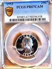 1953 Proof Washington Quarter, Beautiful Coin, PCGS PR67 Cameo, $125 OBO