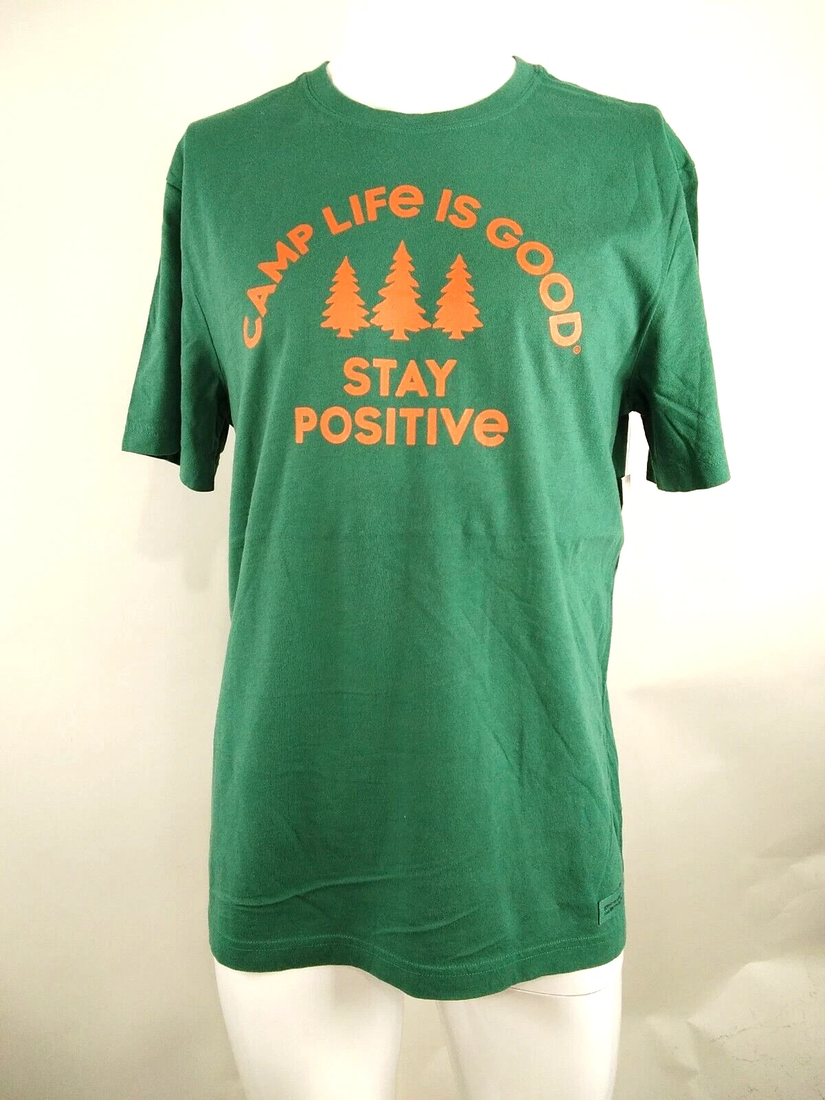 Life is Good Men Short Sleeve Crusher Lite Tee Positive Camp Green Medium 72959
