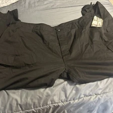 Rothco BDU Pants Mens 4XL Battle Dress Uniform Black Double Knee Cargo Button Up