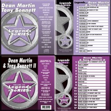 Dean Martin,Tony Bennett LEGENDS Karaoke 2 Cd g Stranger In Paradise,Kiss Me