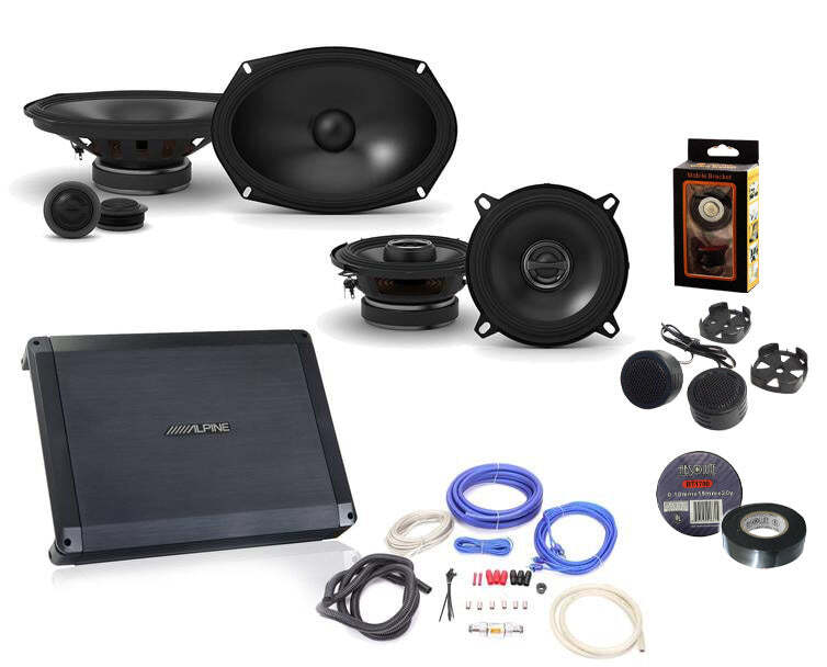Alpine BBX-F1200 Amp & S2-S69C 6X9 Component & S2-S50 5.25