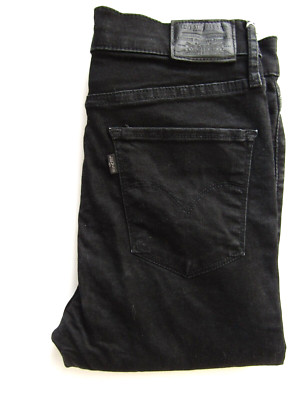 Levi's 720 Super Skinny Big E Damen Jeans W29 L28 Jet Black Stretch LEVF645