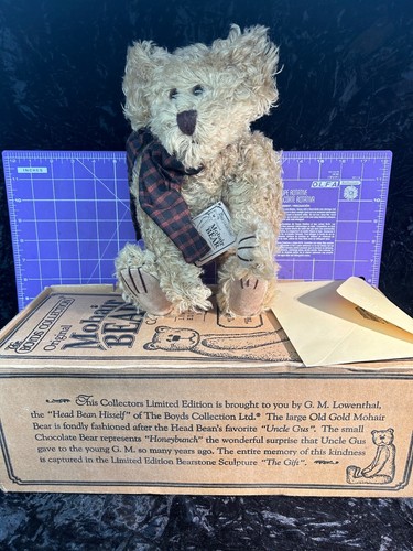 THE MOHAIR Bear Uncle Gus & Honey Bunch Edición Limitada 1997 con caja y certificado BONITO - Imagen 7 de 19