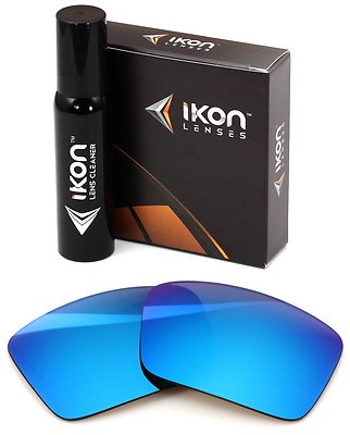 Polarized IKON Iridium Replacement Lenses For Oakley Triggerman Ice Blue Mirror