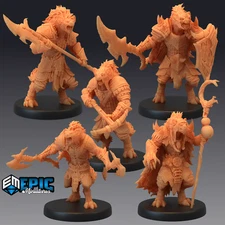 GNOLL TRIBE, Dungeons and Dragons Miniatures, D&D, Epic Miniatures, Fantasy