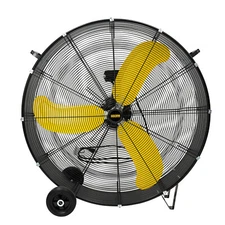 36" Industrial Drum Fan, 18600 CFM High Velocity 2 Speed 3/5 HP Heavy Duty Metal