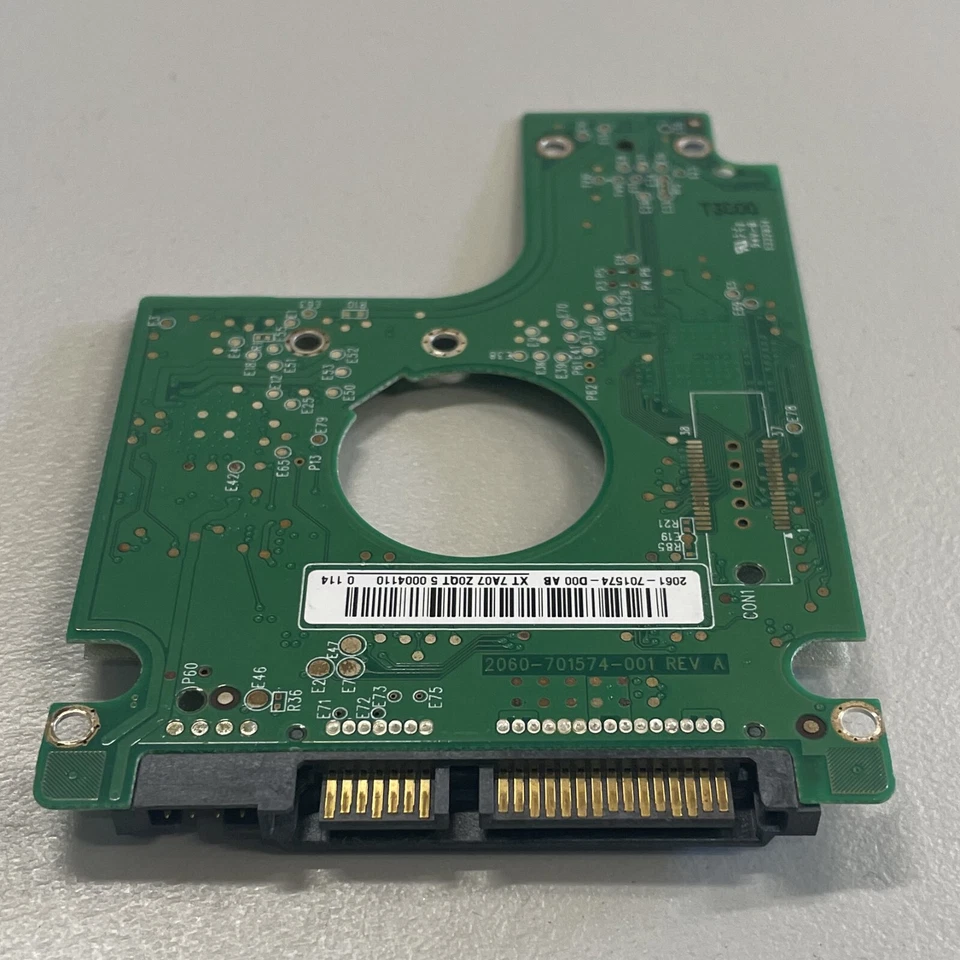 WD WD2500BEKT-60F3T1 2.5" SATA HDD PCB Board 2060-701574-001 REV A 499052-001 - Image 3 of 4