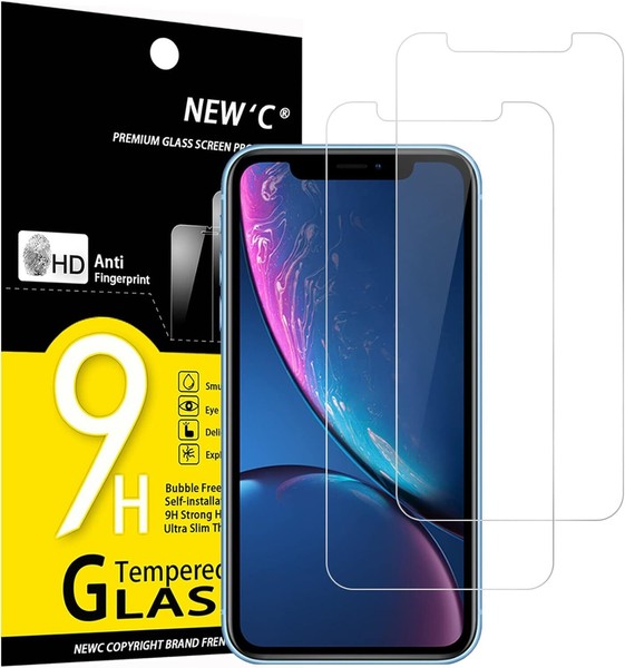 New'c 2 StüCk Panzer Schutz Glas Iphone 11 / Xr 9H HäRte Hd Displayschutzfolie-image