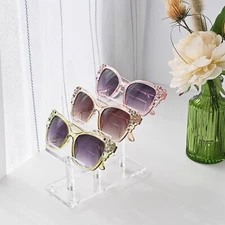 neuxi 3 Tier Acrylic Eyewear Display Stand, Sunglasses Rack Holder