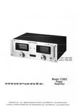 Amplificatore Marantz 170DC manuale proprietario